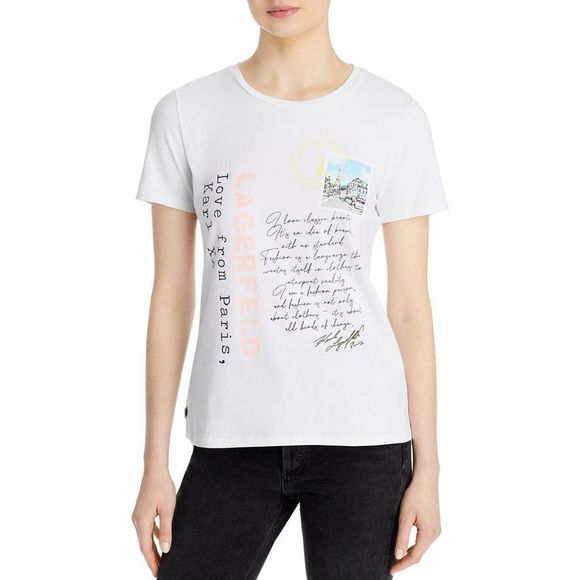 Karl Lagerfeld Tshirt Paris Logo White